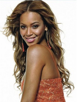 Brown Long Wavy ohne Pony Lace Front 22 Zoll  Perücken