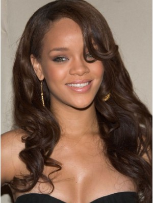 Black Wavy Layered 100% handgebundene 20 Zoll Fabulous  Perücken