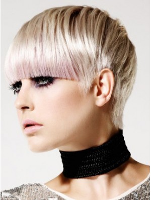 Capless Boycuts Short Straight 8  inchBeste Mode Perücken