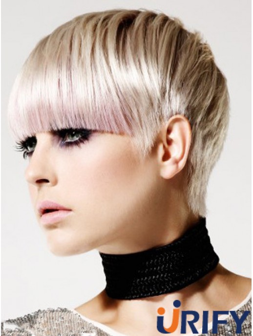 Capless Boycuts Short Straight 8  inchBeste Mode Perücken