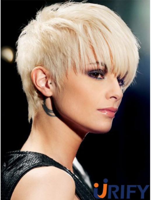 Der Perückenladen Plattinum Color Capless Short Length Boycuts