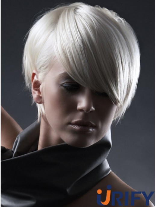 Capless Boycuts Short Straight 8 Zoll Designed Fashion Perücken