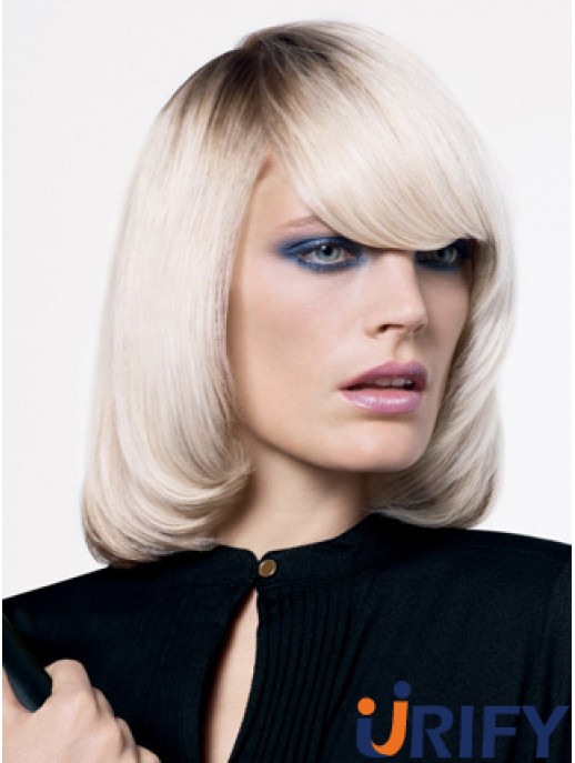 Lace Front Bobs Kinnlänge gewellt 12  inchOmbre / 2 Tone Geeignete Mode Perücken