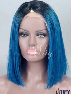 Kinn Länge Straight Bobs Full Lace 14  inchGünstige schwarze Frauen Perücken