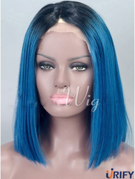 Kinn Länge Straight Bobs Full Lace 14  inchGünstige schwarze Frauen Perücken
