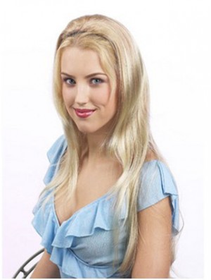 Geeignete blonde synthetische glatte Haarausfälle