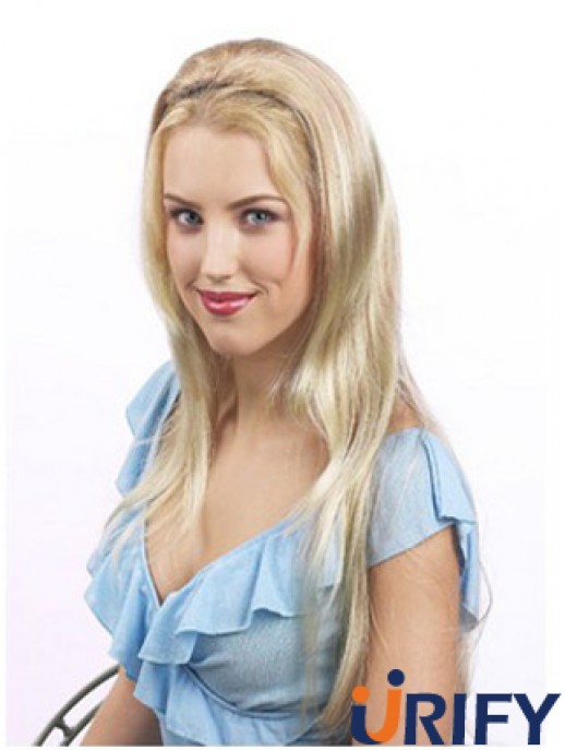 Geeignete blonde synthetische glatte Haarausfälle