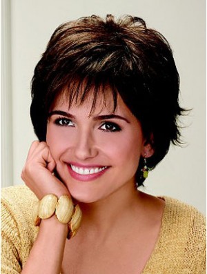 Short Wavy Capless Perücken Verkauf Online