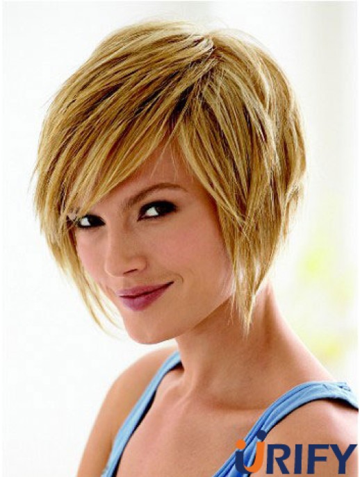 Bob Perücke Mit Pony Mit Capless Straight Style Chin Länge