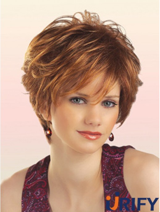 Synthetic Short Wavy Capless Online Perückenladen