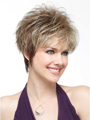 Boycuts Cropped Blonde UK Perücken Online
