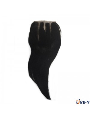 Trendy Black Long Straight Lace Verschlüsse