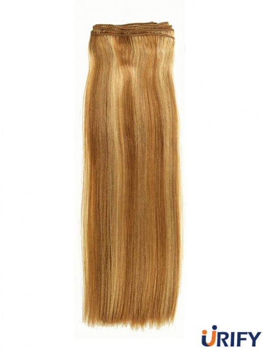 Straight Remy Echthaar Blond Neue Schussverlängerungen