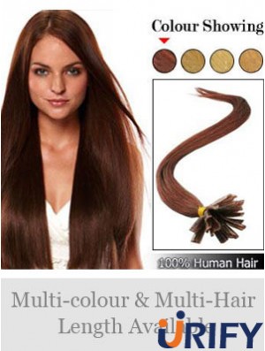 Auburn gerade Frisuren Nagel / U-Spitze Haarverlängerungen