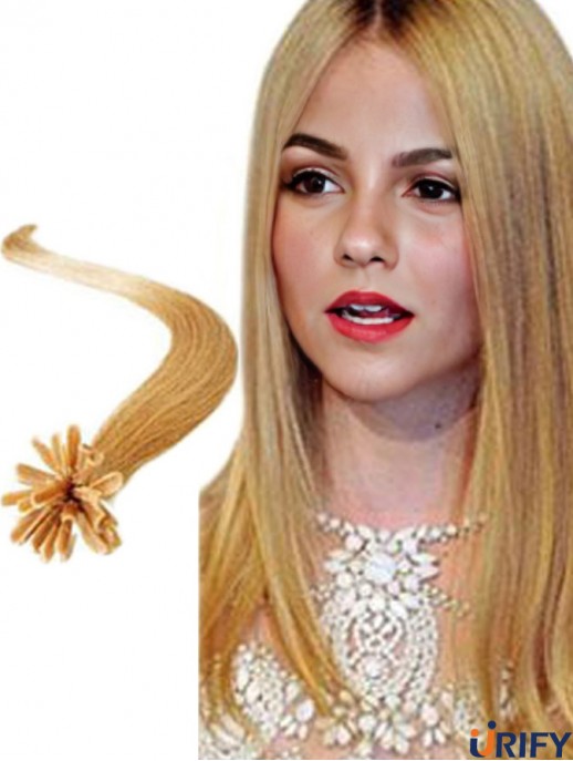 Blonde Straight Best Nail / U Tip Haarverlängerungen