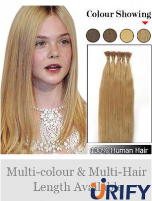 Blonde Straight Stick / I Tip Haarverlängerungen