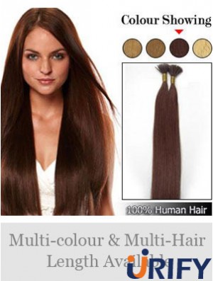 Auburn Straight Stick / I Tip Haarverlängerungen