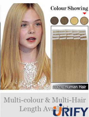 Blonde Straight Perfect Remy Echthaarband in Haarverlängerungen