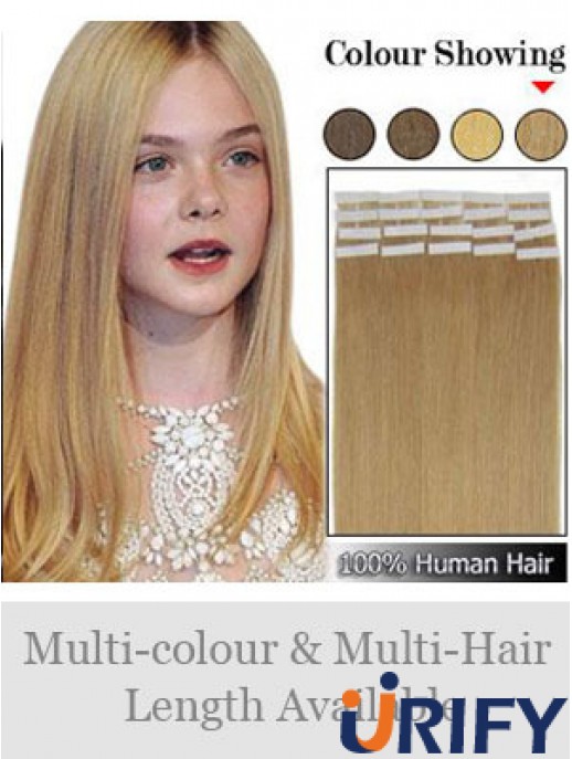 Blonde Straight Perfect Remy Echthaarband in Haarverlängerungen