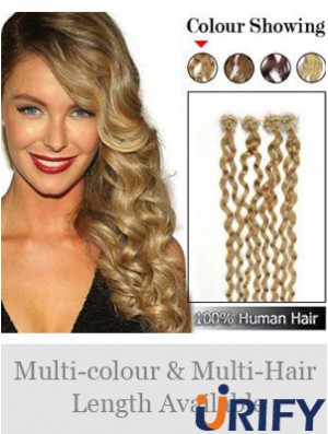 Frisuren Brown Curly Micro Loop Ring Haarverlängerungen