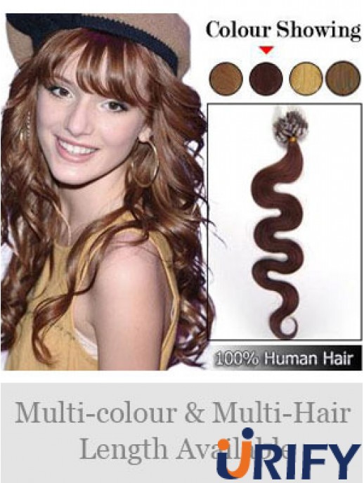 Neue Auburn Wavy Micro Loop Ring Haarverlängerungen