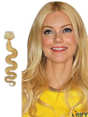 Trendy Blonde Wavy Micro Loop Ring Haarverlängerungen