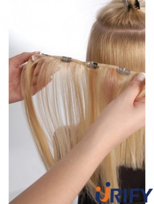 Flexibilität Blonde Straight Remy Echthaarspange In Haarverlängerungen