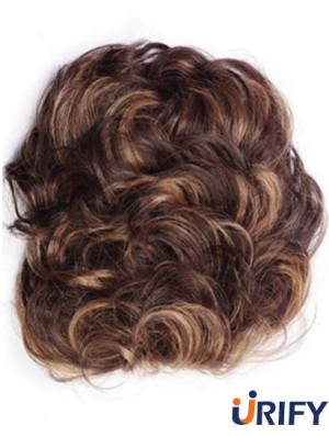 Gute Auburn Curly Remy Echthaarspange in Haarteilen