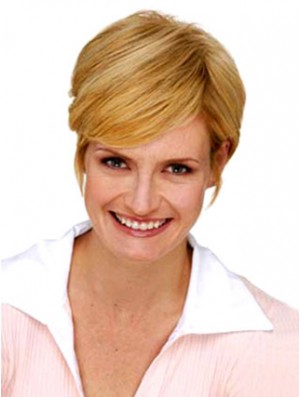 Discount Blonde Straight Synthetic Clip In Haarteilen