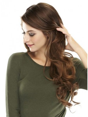 Online Brown Wavy Remy Echthaarspange In Haarteilen