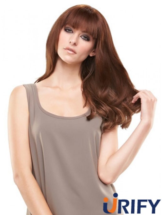 Moderne Auburn Straight Remy Echthaarspange in Haarteilen