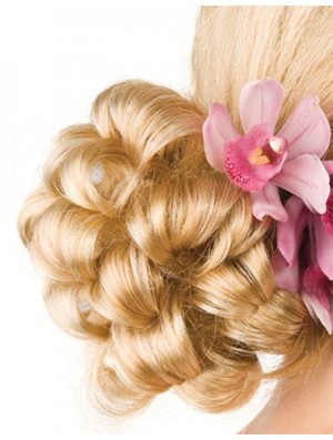 Blonde Haarwickel